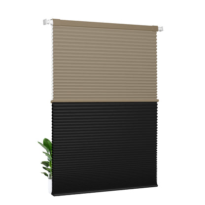 Light Filtering Brown+Blackout Black