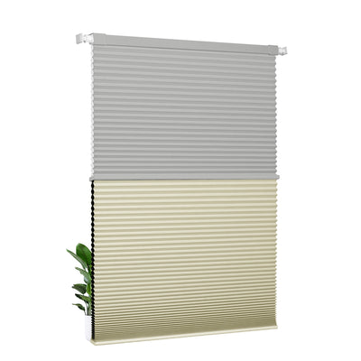 Light Filtering gray+Blackout beige