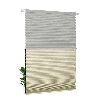 Light Filtering gray+Blackout beige