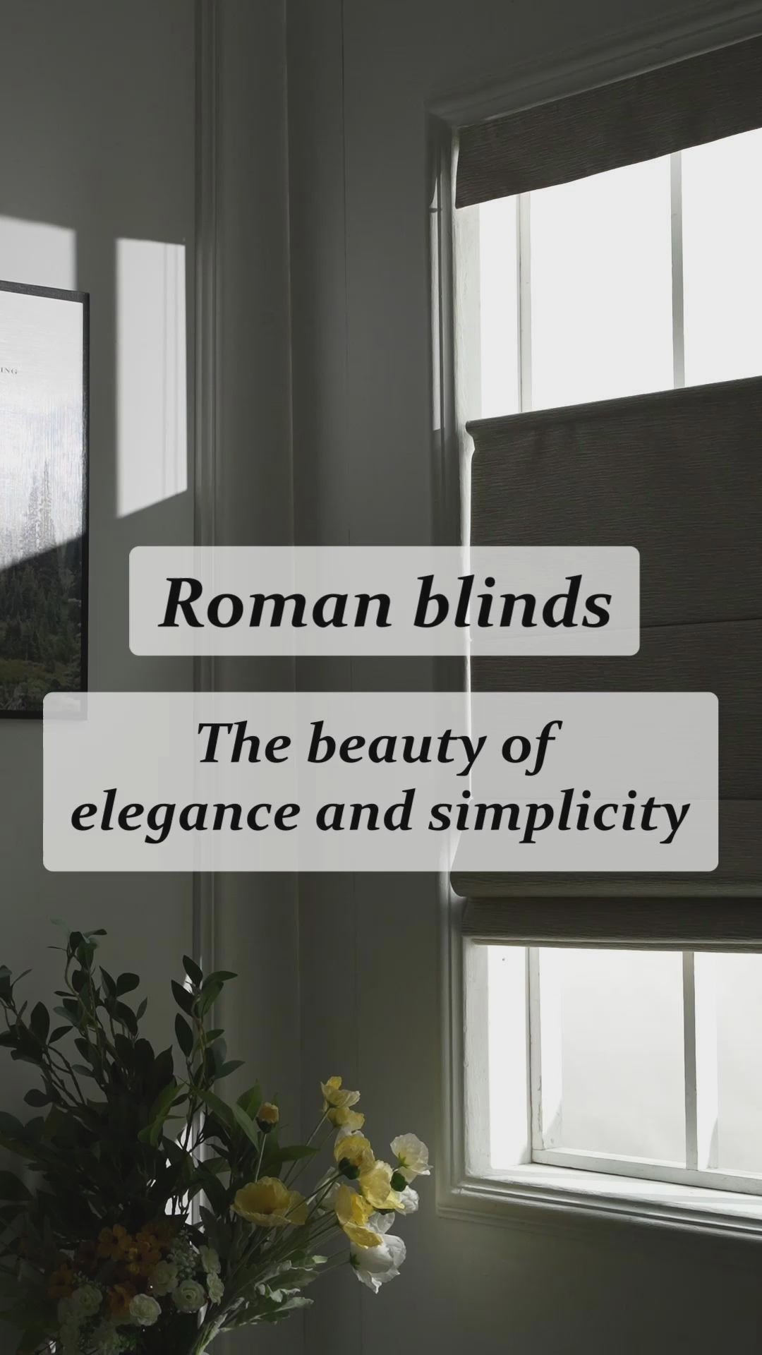 Sulugood No Drill Vertical Stripe Coated Linen Cordless TDBU Roman Shades