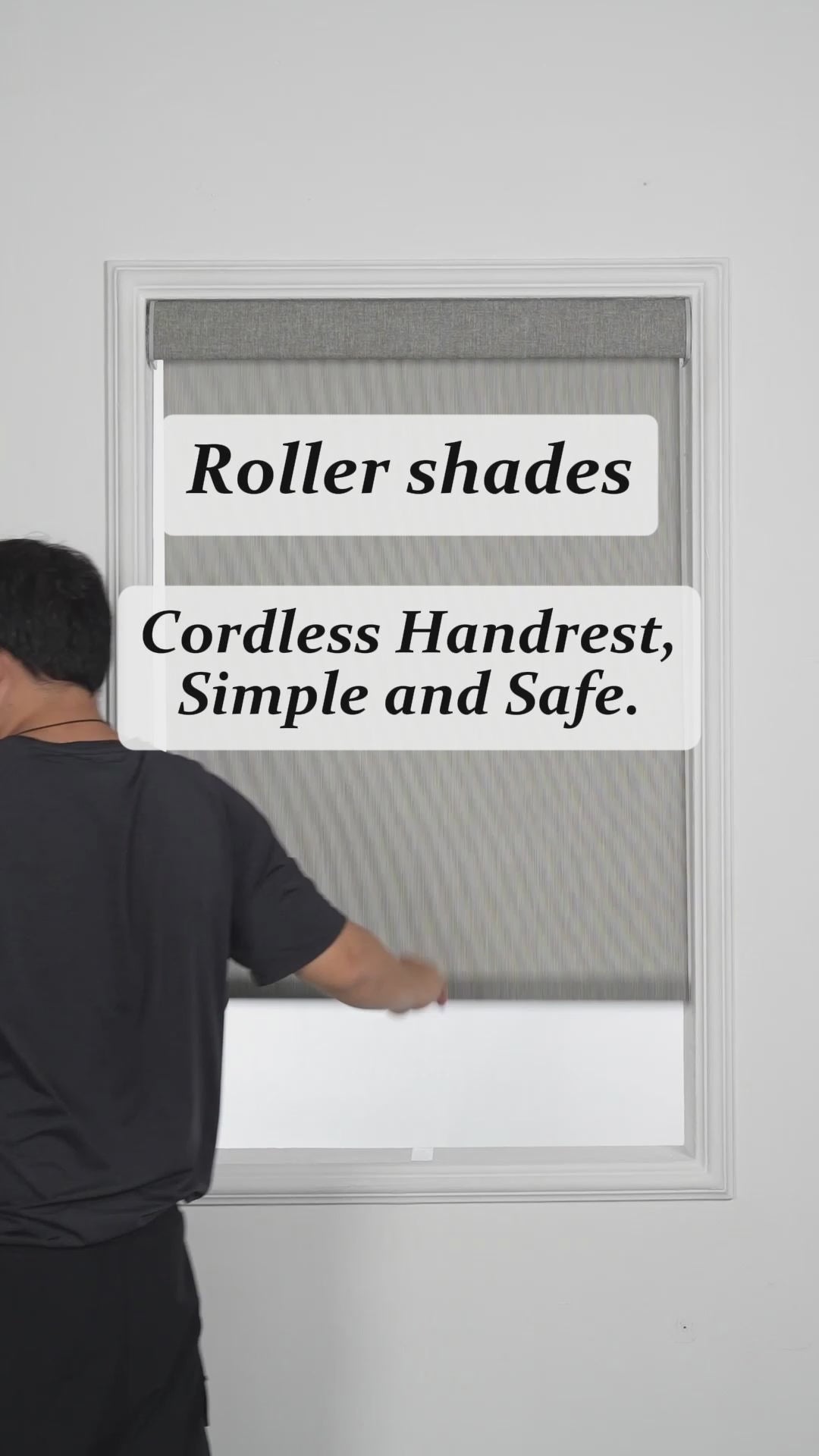 Sulugood Classic Light Filtering&Blackout Jacquard Cordless Roller Shades