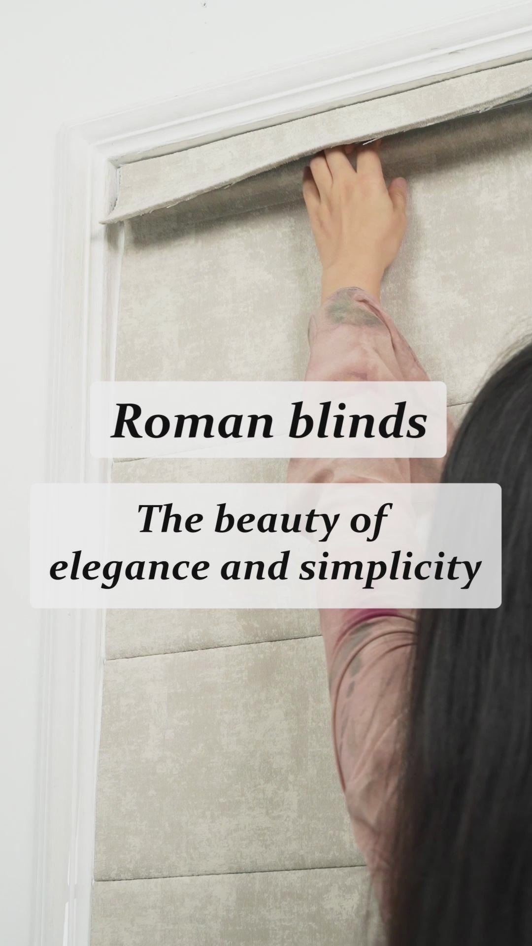 Sulugood No Drill Cordless Top Down Bottom Up Inkstrata Blackout Roman Shades